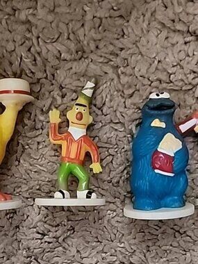 Sesame Street Wilton Cake Toppers Bert Ernie Big Bird Cookie Monster Figures